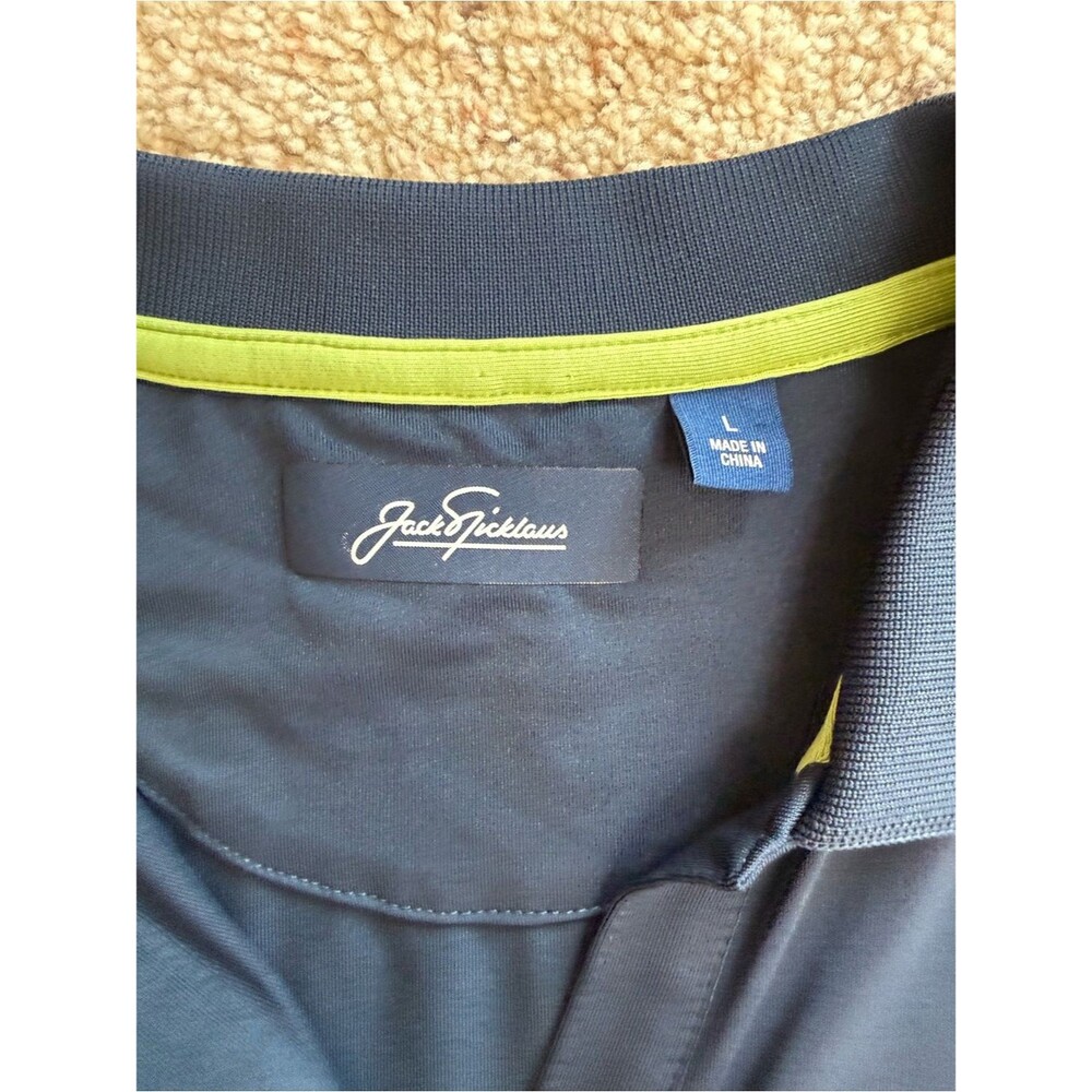 NWT Jack Nicklaus Memorial Tournament Golf Polo Women's L Navy Performance 18 - Picture 3 of 8